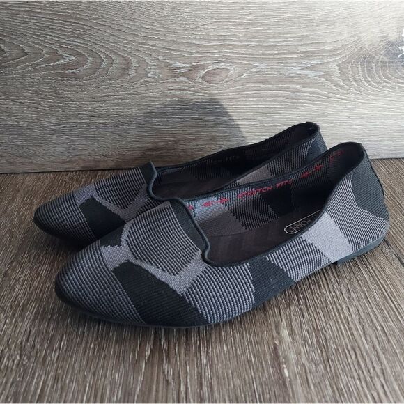 Skechers Cleo “Sherlock” Flats Black and Gray Size 7.5 - Picture 4 of 9